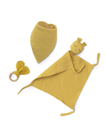 Set Dou Dou+Bandana+Mordedor Muselina Mod Oso Ocre Tierra
