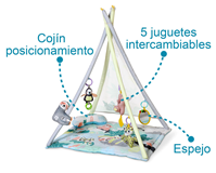 MANTITA TEEPEE DE ACTIVIDADES PEREZOSO