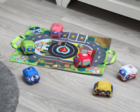 MANTITA CIRCUITO CON COCHES EN TEXTIL PARA BEBÉS