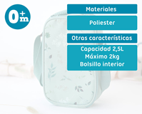 BOLSA NEVERA SALVIA 2.5 L 15X7X24CM