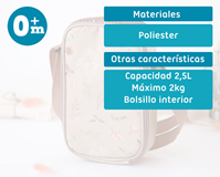 BOLSA NEVERA BEIGE 2.5 L 15X7X24CM