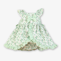 VESTIDO BRAGUITA BEBE VERDE AGUA 1M