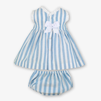 VESTIDO BRAGUITA BEBE AZUL 3M
