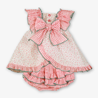 VESTIDO BRAGUITA BEBE ROSA PALO 1M