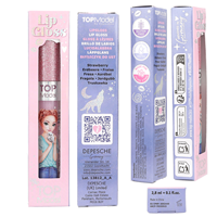 TopModel Brillo de labios con tapa con purpurina BEAUTY and ME