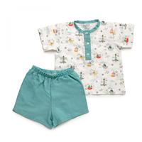 Conjunto Camisa con bermuda lino barcos 36M