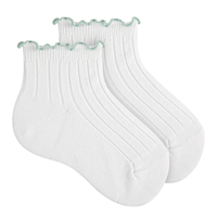TOBILLEROS CANALE CON CURLING BCO VERDE T00