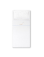 TRIPTICO CUNA PATITOS FAMILIA Y BROCHE BLANCO CELESTE
