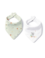 ESTUCHE BABERO BANDANA GRANJA KOALA BLANCO-VERDE