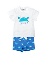 CONJUNTO CAMISETA BAÑADOR NIÑO CANGREJO SOL 18M