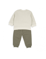 CONJ SUDADERA CON PANTALON ALGODON COCODRILO 18M