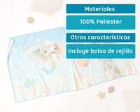 TOALLA 150X75CMS 230GRS MICROFIBRA AZUL