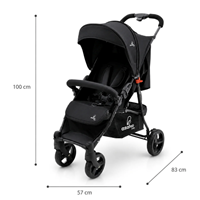SILLA DE PASEO CÁDIZ NEGRO 15KG
