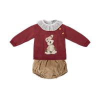 CONJ NIÑA + CAPOTA BEIGE 6M