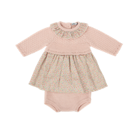 VESTIDO M/L + CAPOTA + BRAGA ESCAPADA UNICO 12M