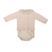 CONJ RANITA BEBE NIÑA+ CAPOTA ESCAPADA UNICO 6M