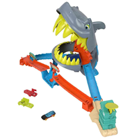 Pista Hot Wheels Boca De Tiburon. Incluye 1 Vehiculo Metalico.