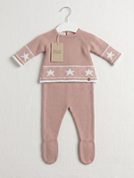 CONJ PUNTO ROSA/BCO REGALO 0M