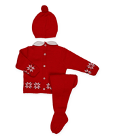 CONJ NAVIDAD NIÑO GORRO ROJO 3M