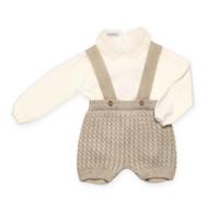 PANTALON + JERSEY + BOTAS  BEIG 12M