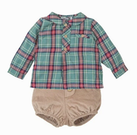 CONJ BEBE NIÑO PINO VERDE 6M