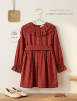 VESTIDO GRANATE/ROJO 48M