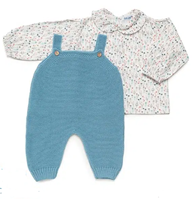 PETO PTO LIN CON CAMISA 18M AZUL NUBE