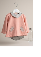 SUDADERA TULIPAN CON CUBREPAÑAL 12M