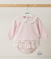 CONJ.RANITA VOLANTES + CAMISA C/BEBE SEDNA