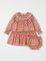 VESTIDO VICHY FLORAL + CULOTE (2 PIEZAS) 36M