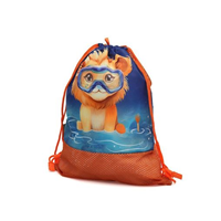 Bolsa Red de Playa Kiokids NARANJA LEON 38X30 CM 