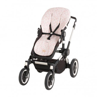 COLCHONETA SILLA REVERSIBLE OVAL LINEN ROSA 43x88x1 CM