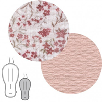 COLCHONETA SILLA REVERSIBLE OVAL LINEN ROSA 43x88x1 CM