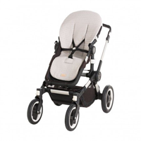 COLCHONETA SILLA REVERSIBLE  OVAL ZICO GRIS 43x88x1 CM