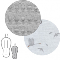 COLCHONETA SILLA REVERSIBLE  OVAL ZICO GRIS 43x88x1 CM