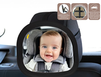ESPEJO RETROVISOR TRASERO PARA CONTRAMARCHA ORIENTABLE