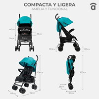 SILLA DE PASEO TOKYO ANTRACITA 15 KG