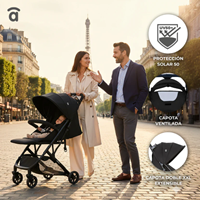 SILLA DE PASEO TUMNUCTU NEGRA 22 KG