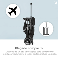 SILLA DE PASEO TUMNUCTU NEGRA 22 KG
