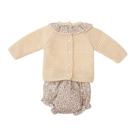 CONJ NIÑA + CAPOTA HIEDRA BEIGE 12M