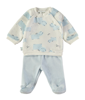CONJUNTO 2 PIEZAS CELESTE 1M