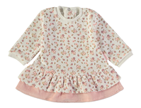 VESTIDO FLORES ROSA PALO 6M