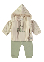 CONJUNTO 3 PIEZAS FALL CRUDO 12M