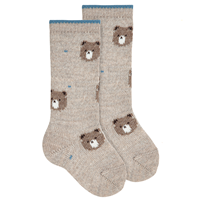 Calcetin alto lana Merino osito TURRON 901 T2