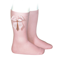 Calcetin alto algodon c/lazo Grog lat ROSA PALO 526 T 00