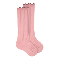 Calcetines altos canale con curling ROSA PALO 526 T0