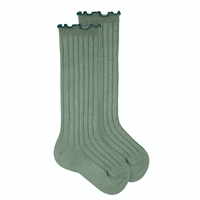 Calcetines altos canale con curling LIQUEN 761 T0