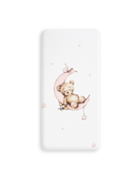 FUNDA NORDICA CUNA SET 2 PZAS OSO LUNA ESTRELLAS ROSA