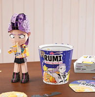Construccion 4D K-Pop Demon Hunters Rumi Ramen Cup. 138 piezas.
