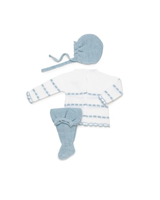 CONJUNTO 3.P RECOGIDAS PASACINTAS BLANCO/AZUL 3M